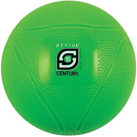 Century 24942P-500810 10 Lbs Strive Medicine Ball - Green